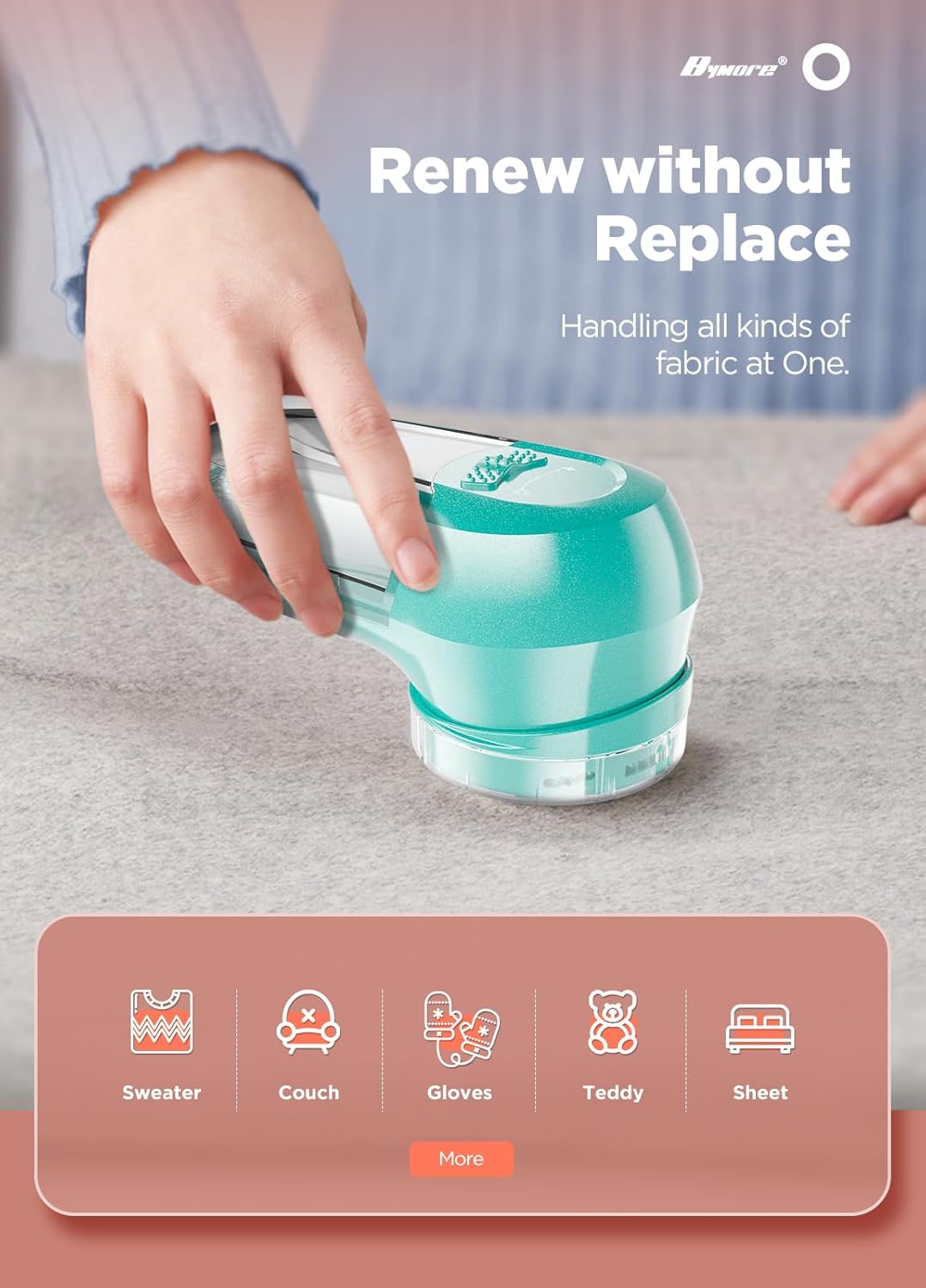 Bymore Lint Removers, Cleaning Tools for Clothes, Fabric Lint Shaver Defuzzer Sweater Shaver for