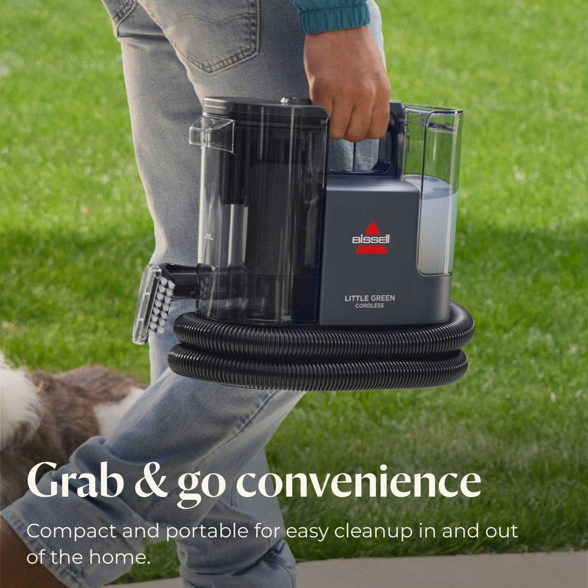 BISSELL Little Green Cordless Portable Deep Cleaner with 25V Lithium-Ion Battery & Battery-Boost