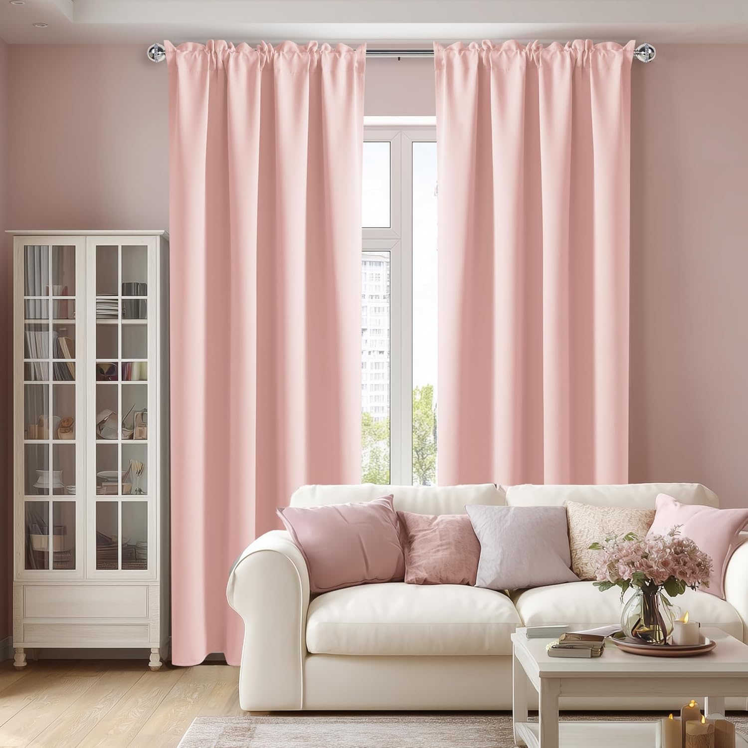 DWCN Blackout Curtains – Thermal Insulated, Energy Saving & Noise Reducing Bedroom and Living Room
