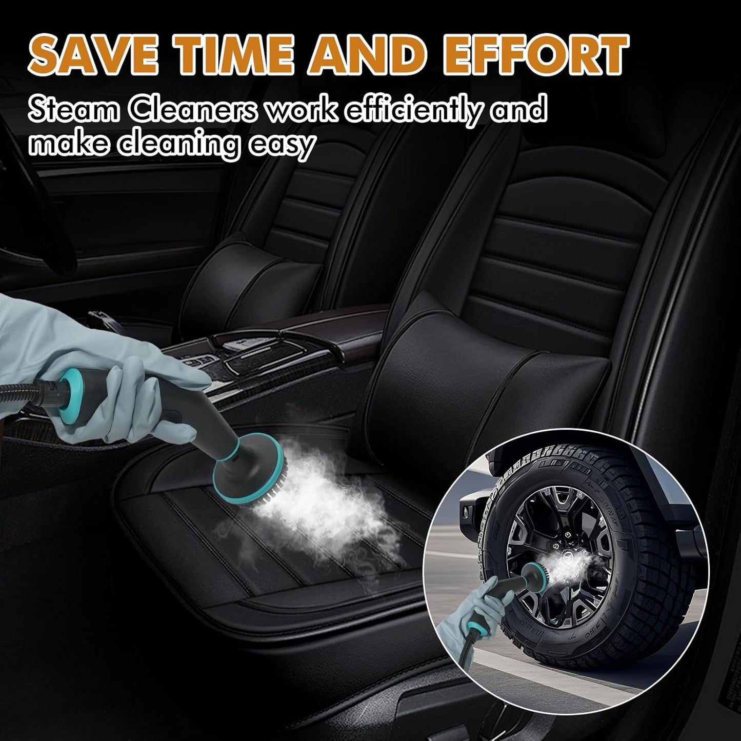 Handheld Steam Cleaner for Home,15s Heat-Up 42.27oz Tank,2500W Portable Steamer for Cleaning,with