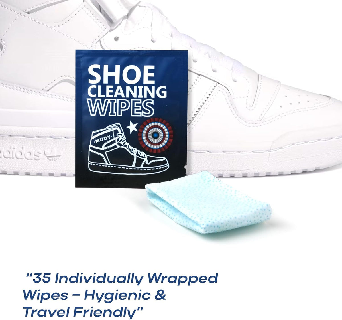 Sneaker Cleaner Wipes 35 Packs Suede Leather Tennis Quick Cleaning Disposable Travel Portable