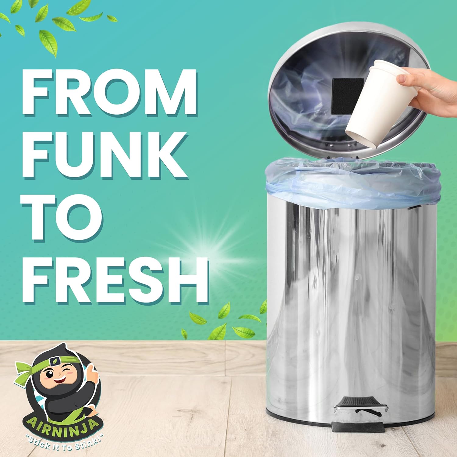 Trash Can Deodorizer Odor Eliminator - Garbage Can & Diaper Pail Deodorizer compatible with Dekor