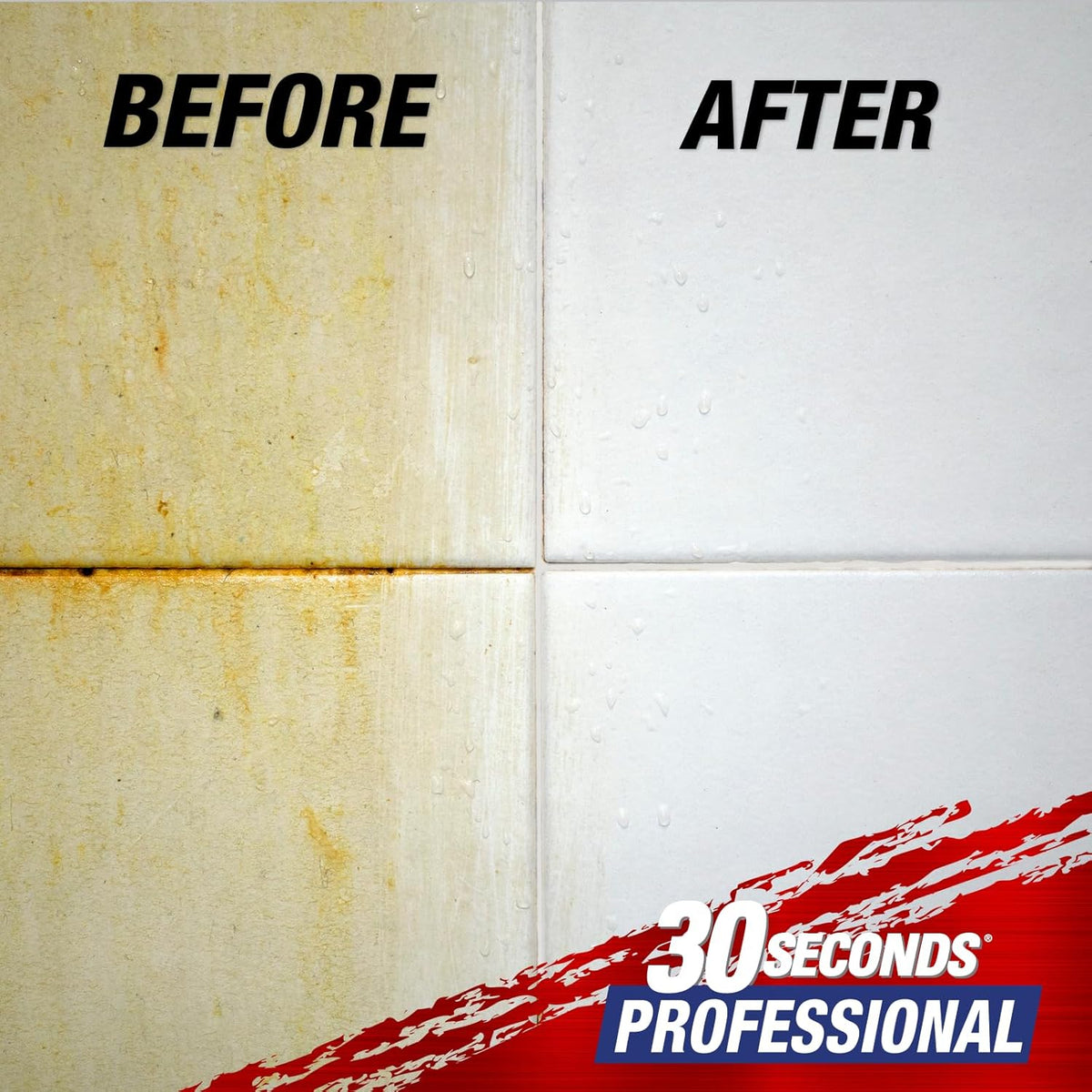 30 SECONDS Pro Mold and Mildew Stain Remover | Scrub Free | Brighter Results Instantly | Ready To