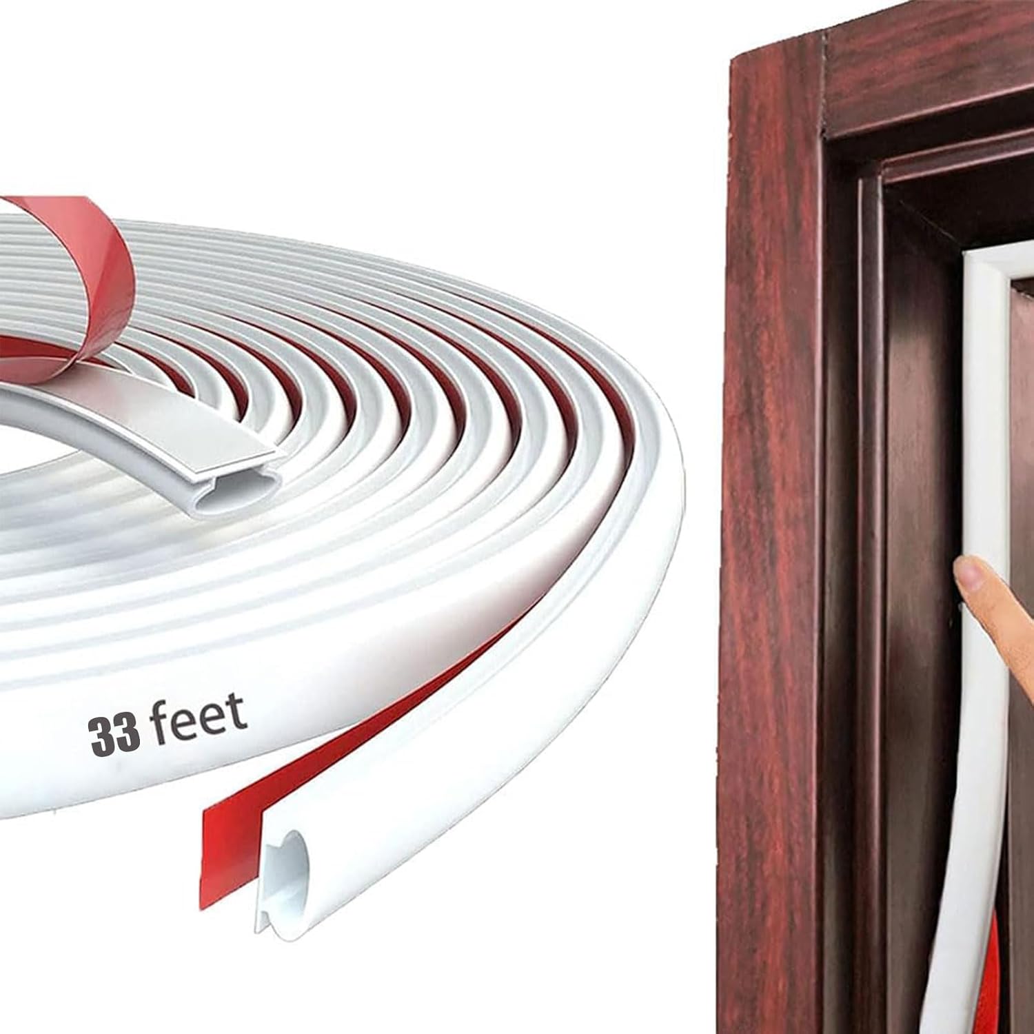 Black Rubber Weather Stripping Door Seal Strip, D Shape Door Rubber Weather Seal Strip