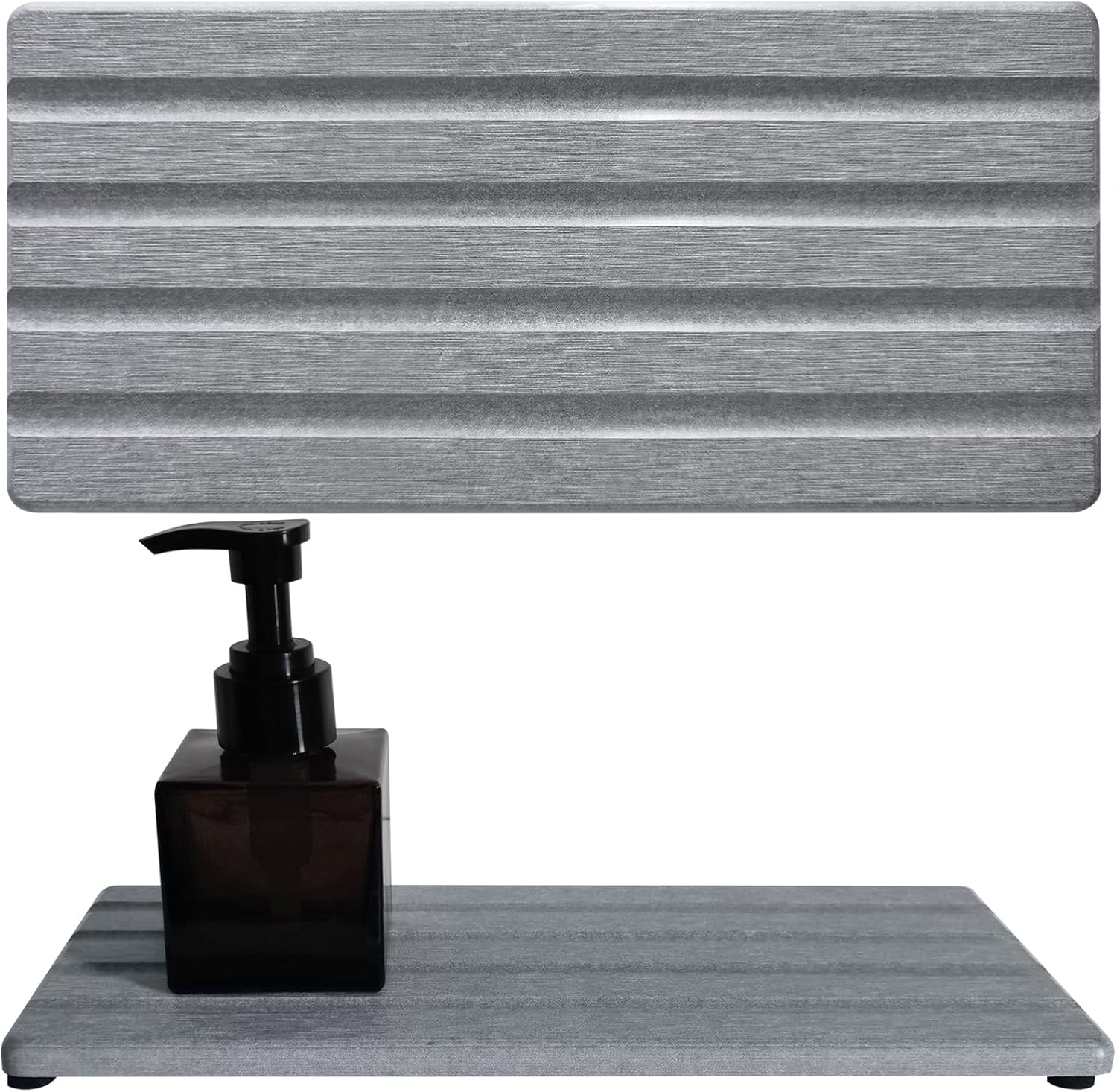 2 PCS Water Absorbing Stone Trays for Bathroom Sink & Kitchen Counter, Fast-Drying Diatomite Sink
