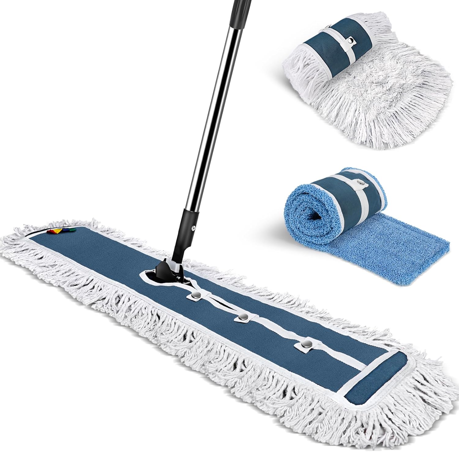 42" Commercial Mop,MASTERTOP Heavy Duty Dust Floor Mop with 52" Long Handle,Large Industrial Wet