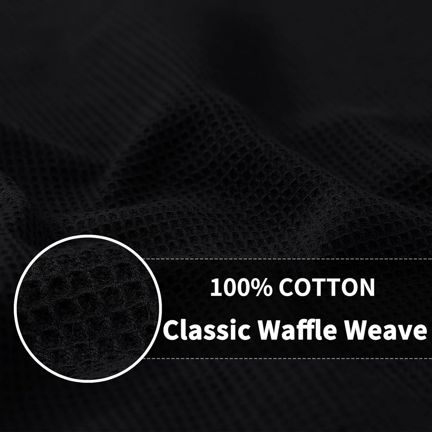Homaxy 100% Cotton Waffle Weave Dish Cloths - 8 Pack Soft and Absorbent Dish Towels - 12 x 12