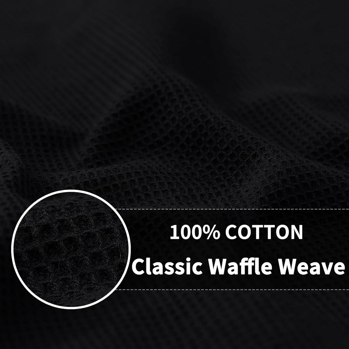Homaxy 100% Cotton Waffle Weave Dish Cloths - 8 Pack Soft and Absorbent Dish Towels - 12 x 12