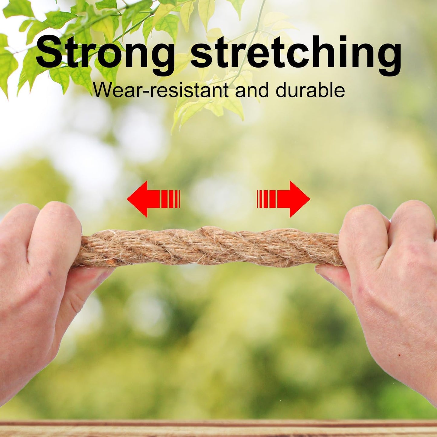 3/4 inch Hemp Rope, 82 Feet Twisted Manila Rope for Scratching Posts, Camping, Garden, Crafts, DIY