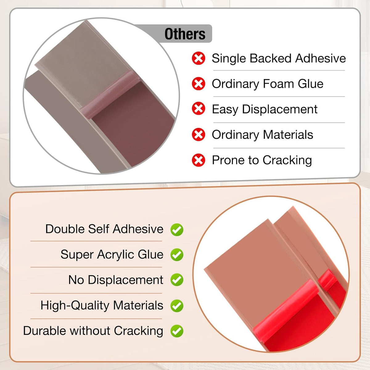 Floor Transition Strip Self Adhesive Vinyl Door Threshold for Doorways Carpet Edging Trim Overlap