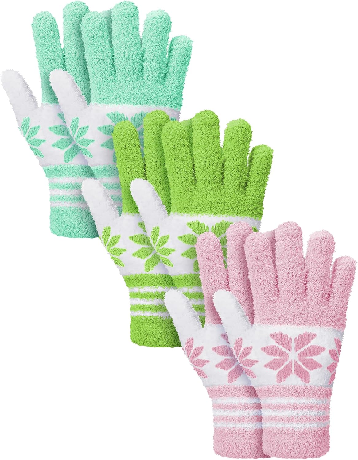 Patelai 3 Pairs Microfiber Plant Dusting Gloves Leaf Cleaning Gloves for Indoor Plants, Blinds