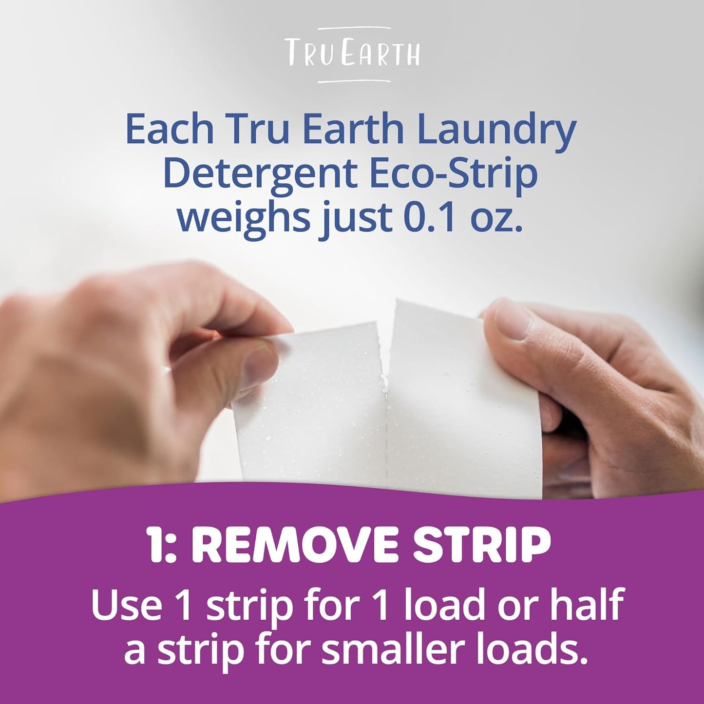 Tru Earth Compact Dry Laundry Detergent Sheets - Up to 768 Loads (384 Count) - Paraben-Free