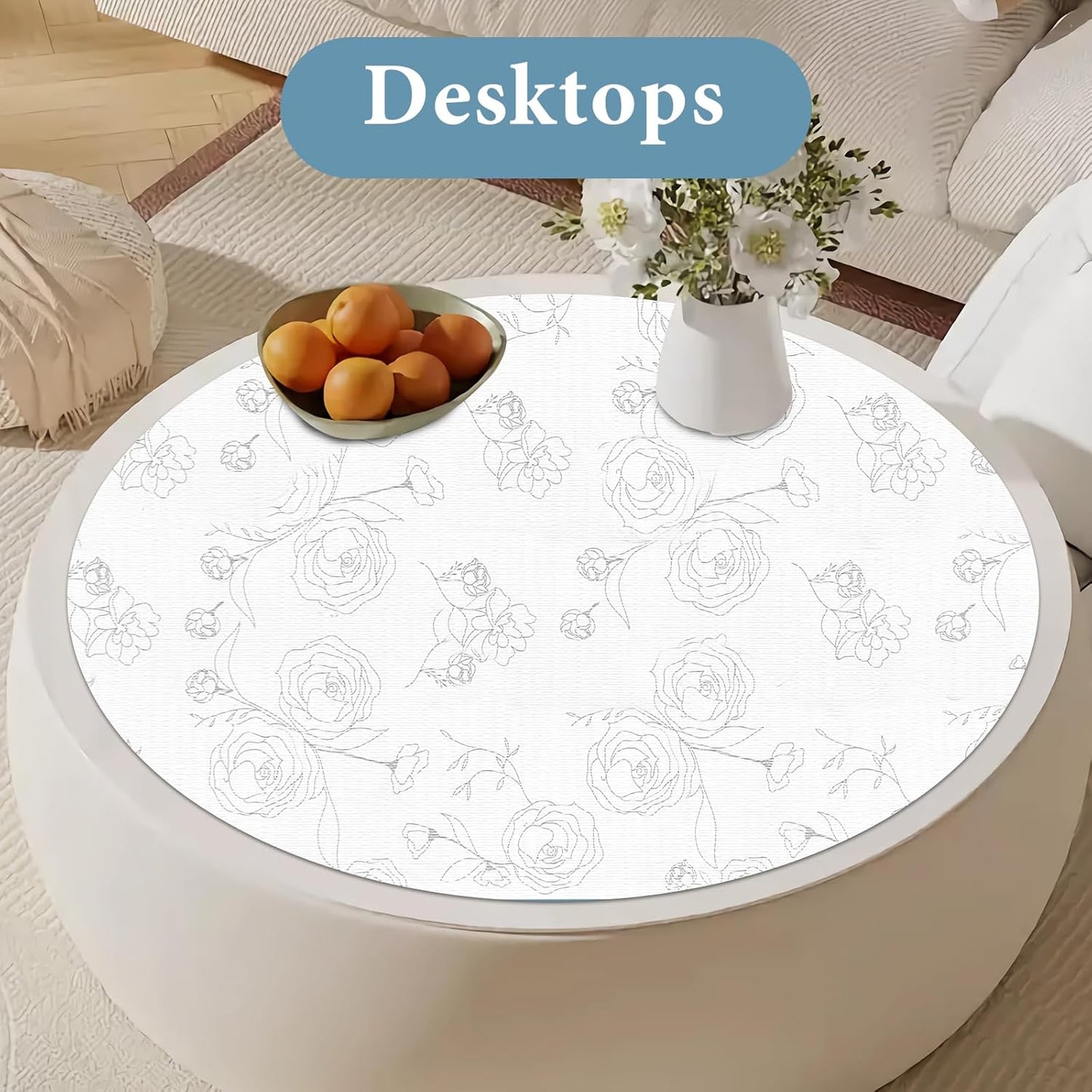 Shelf Liners for Kitchen Cabinets 12in x 10FT Non Adhesive Drawer Liner Sliver Floral Thickened