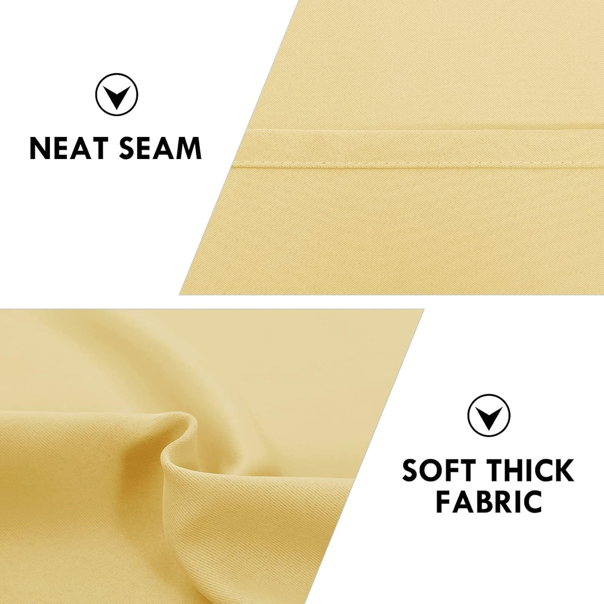 DWCN Blackout Curtains for Bedroom – Rod Pocket Thermal Insulated Noise Reducing Noise Reducing