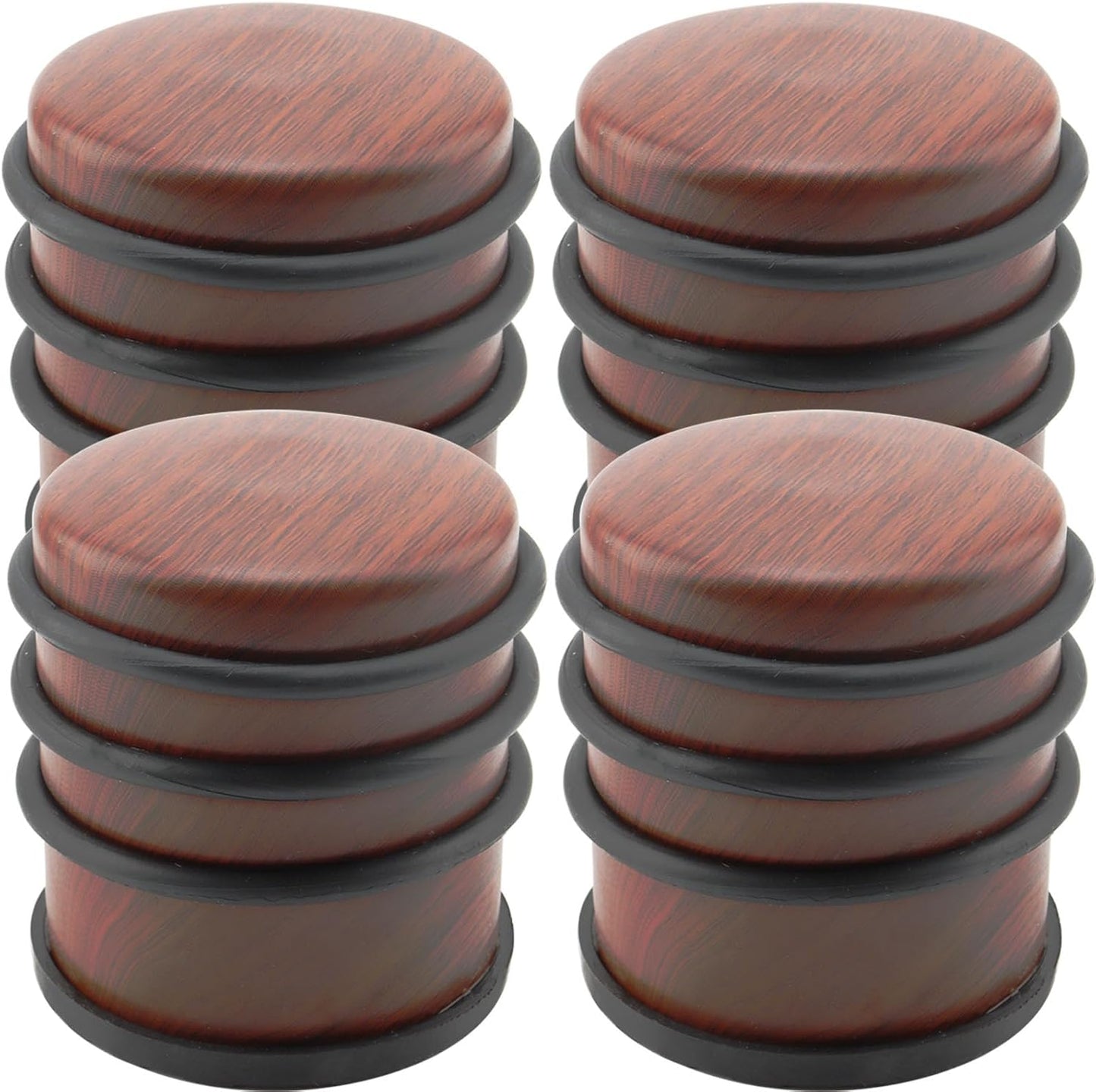 KINJOEK 4 PCS 1KG Heavy Duty No Drill Door Stopper, Stainless Steel Door Stop, Surrounded with