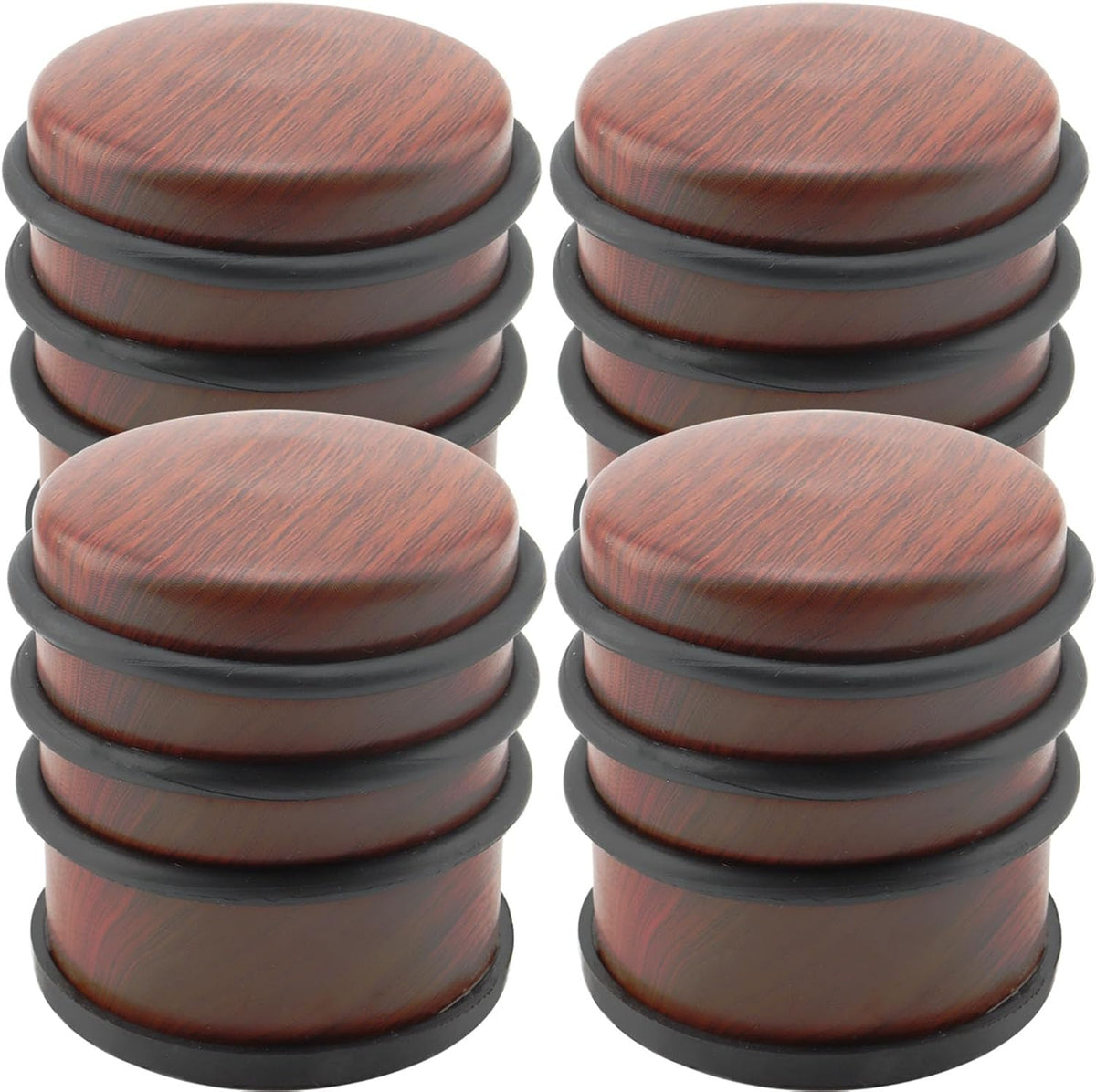 KINJOEK 4 PCS 1KG Heavy Duty No Drill Door Stopper, Stainless Steel Door Stop, Surrounded with