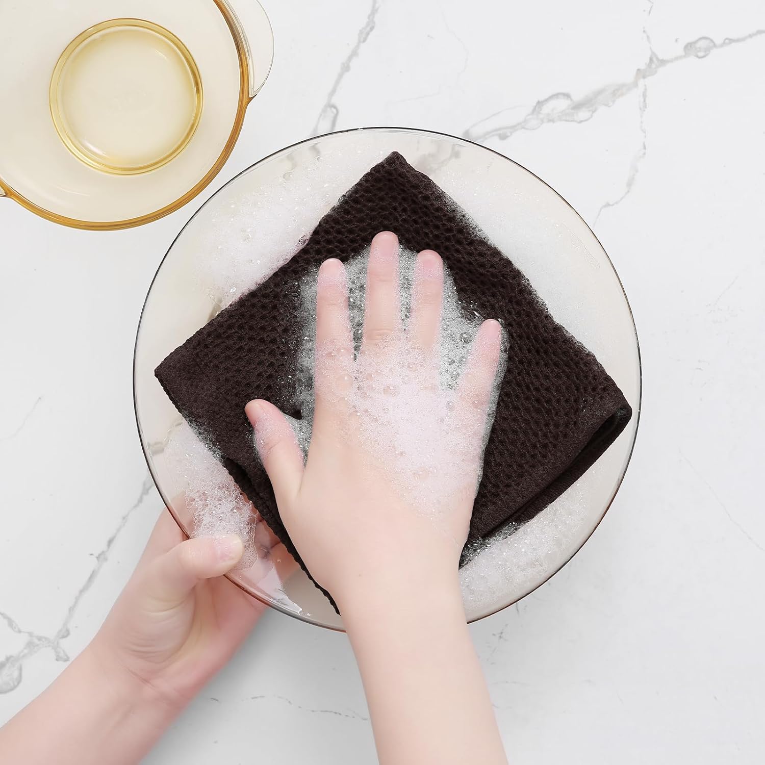 Homaxy 100% Cotton Waffle Weave Kitchen Dish Cloths, Ultra Soft Absorbent Quick Drying Dish Towels