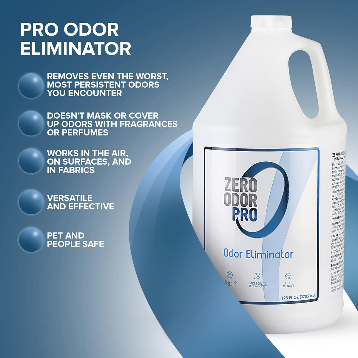 Zero Odor Pro - Commercial Strength Odor Eliminator & Neutralizer, Air Freshener, Room Deodorizer