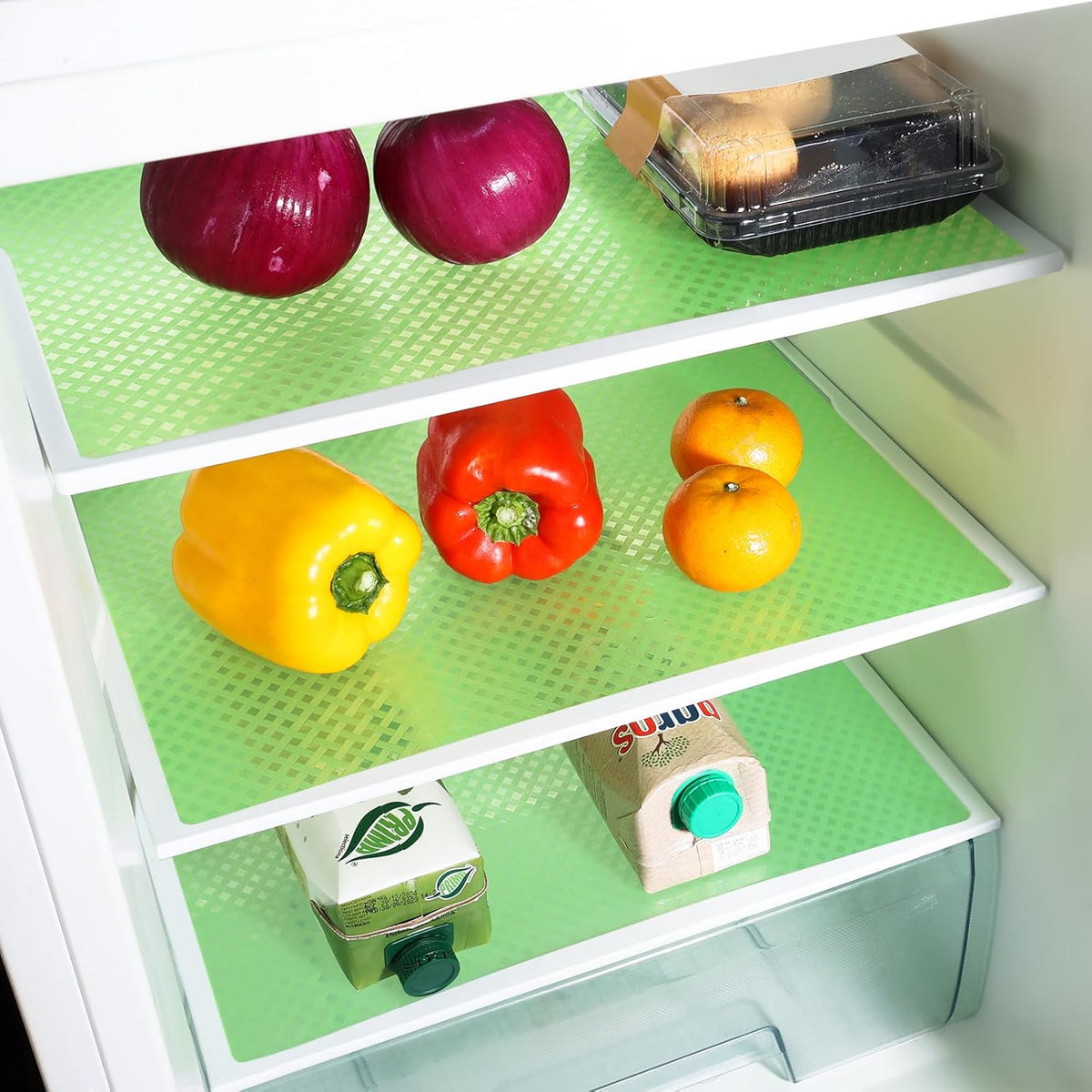 Fridge Liner Shelf Liners for Kitchen Cabinet Refrigerator Liners Waterproof & Oil-Proof Kitchen