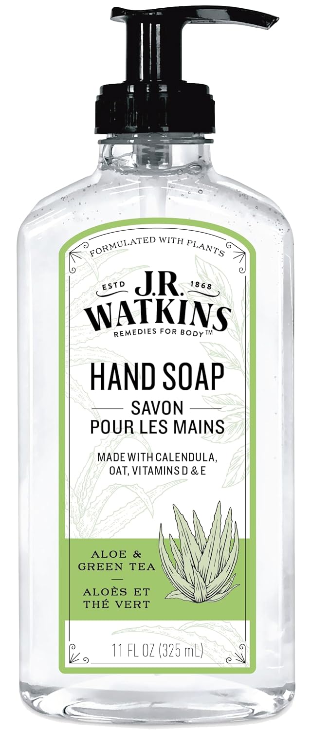 J.R. Watkins Gel Hand Soap, Scented Liquid Hand Wash for Bathroom or?Kitchen, USA Made and Cruelty