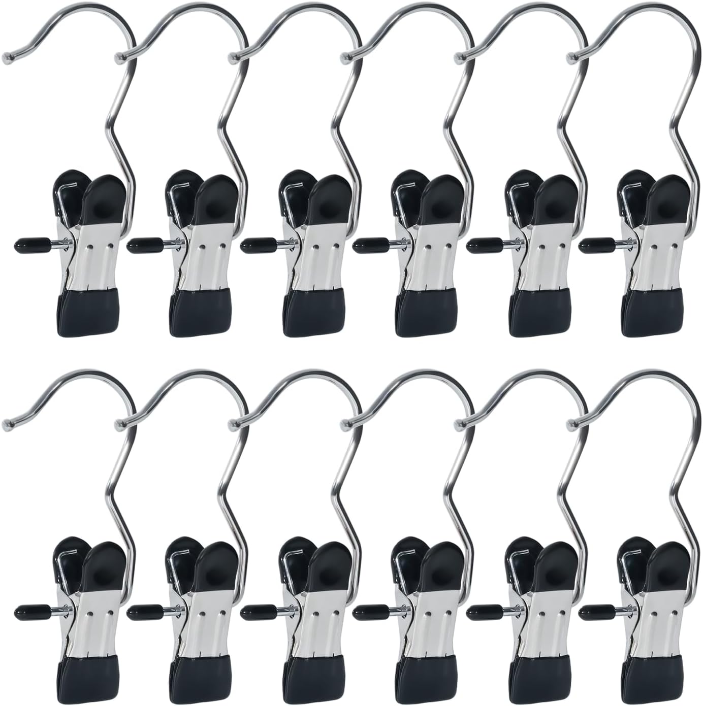 15/30/50Pcs Upgrade Double Head Clamp Dipped Clothespin for Laundry Hooks with Clips, Boot Holder