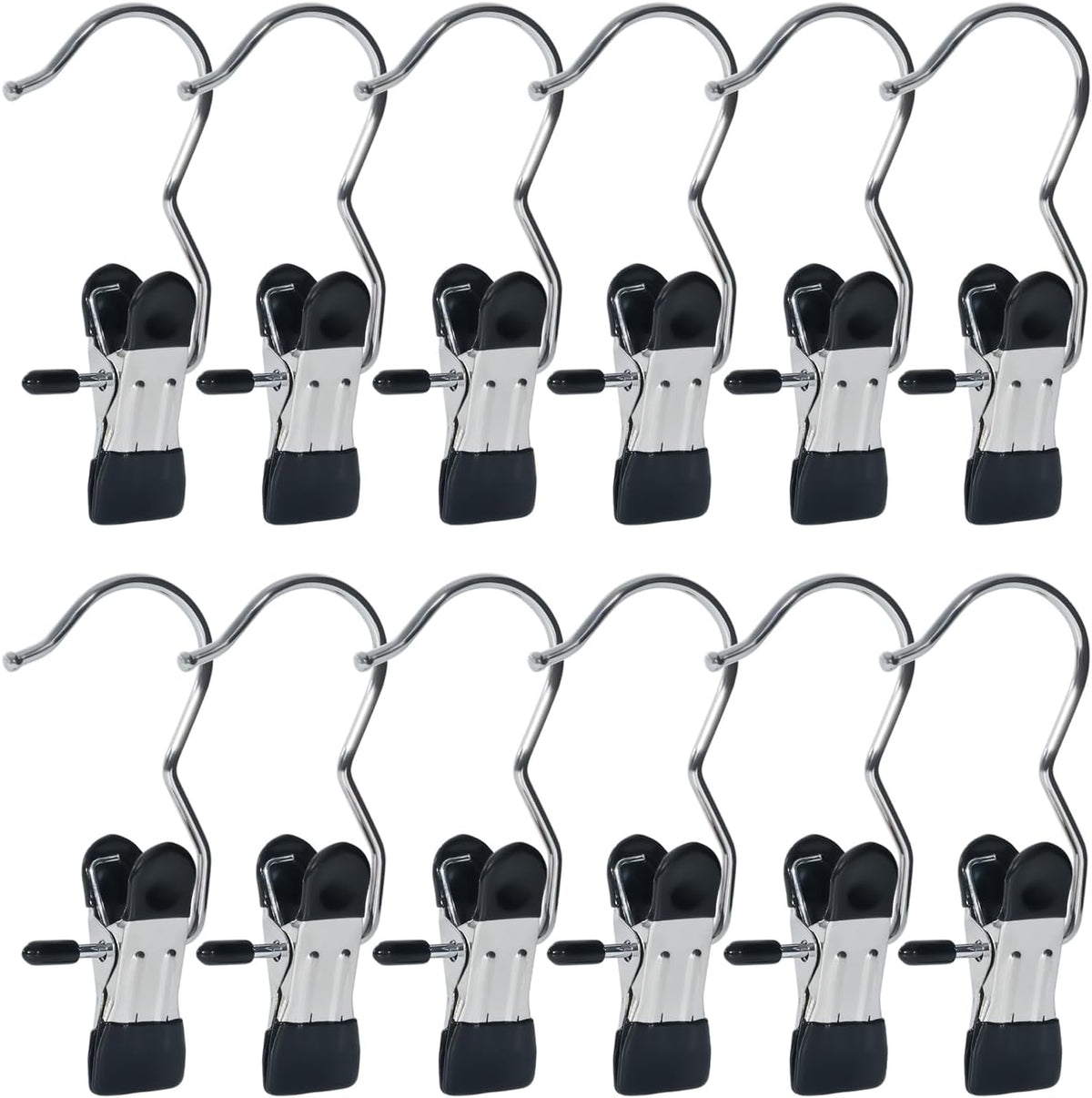15/30Pcs Upgrade Double Head Clamp Dipped Clothespin for Laundry Hooks with Clips, Boot Holder