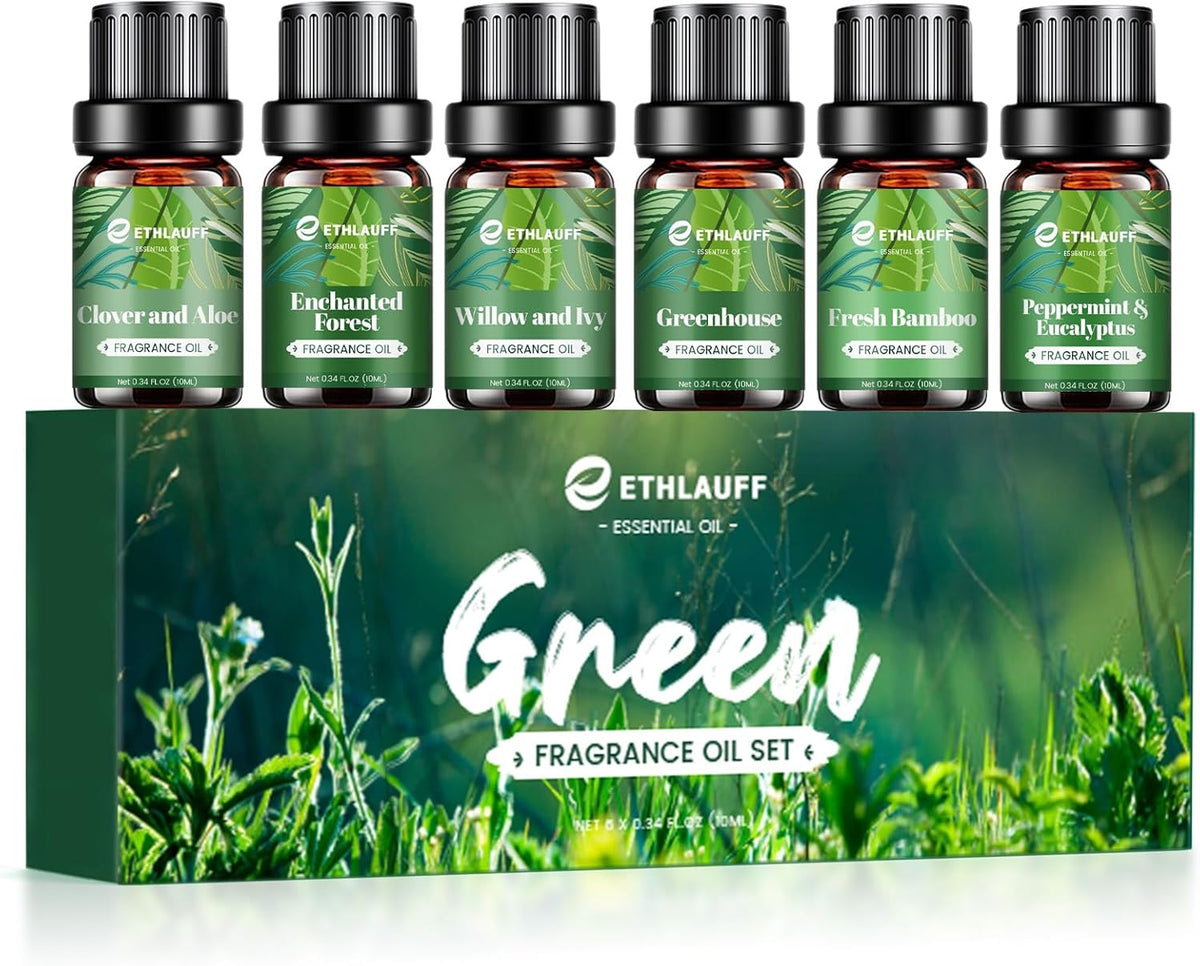 Fragrance Oils Set, Essential Oils for Diffuser for Home, Candle Sopa Making - Enchanted Forest