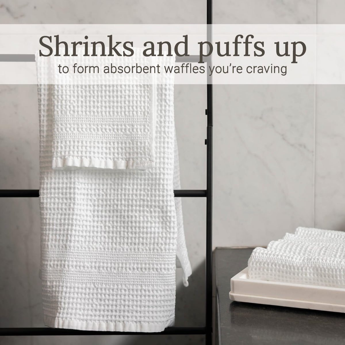 GILDEN TREE Waffle Bath Sheet Large Bath Towels Quick Dry Thin Body Towels, 40x80 Oversized Bath