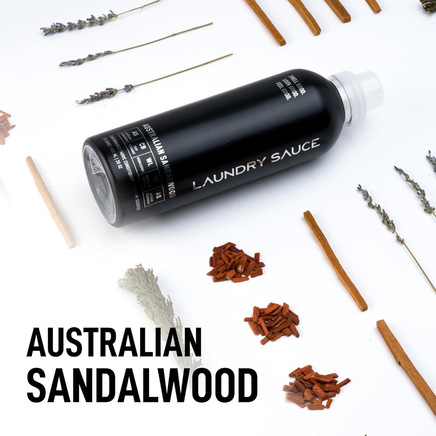 Laundry Sauce - Laundry Fabric Softener (Australian Sandalwood) Luxury Fragrance, Softens &
