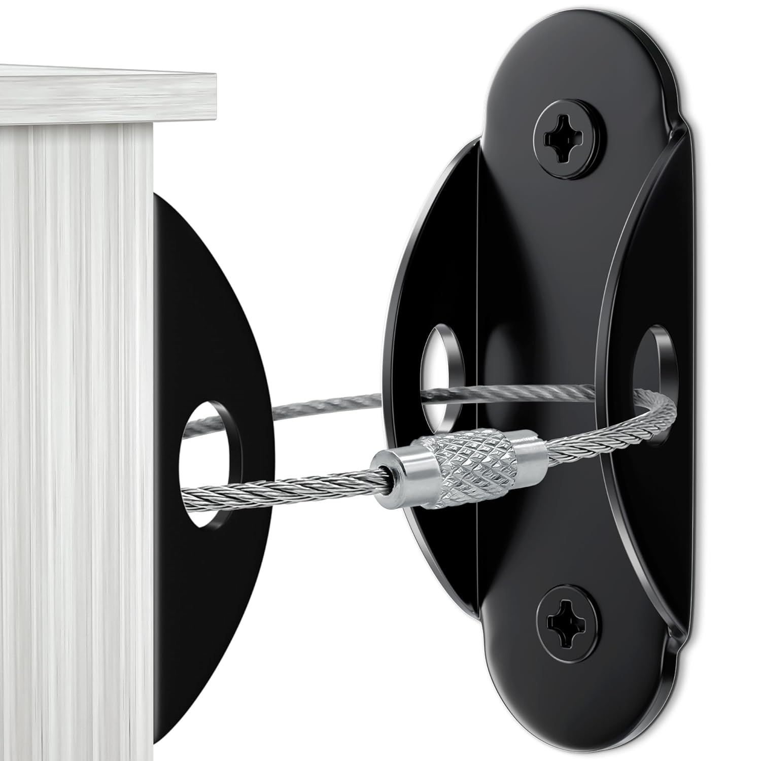 10 Pack Furniture Wall Anchors for Baby Proofing, Anti Tip Furniture Anchors, Secure 400 Pound