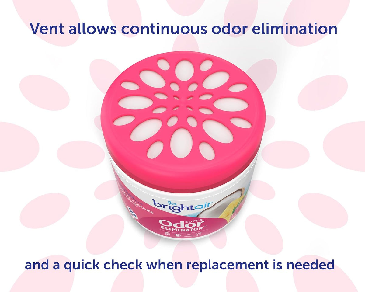 Bright Air 14 oz. Super Odor Eliminator, For Medium-Size Spaces, Tropical Paradise & Pineapple