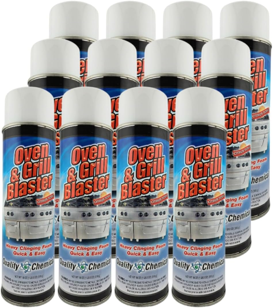 Quality Chemical Oven and Grill Blaster Heavy-Duty Oven Cleaner, Grease and Carbon Remover - 18 oz
