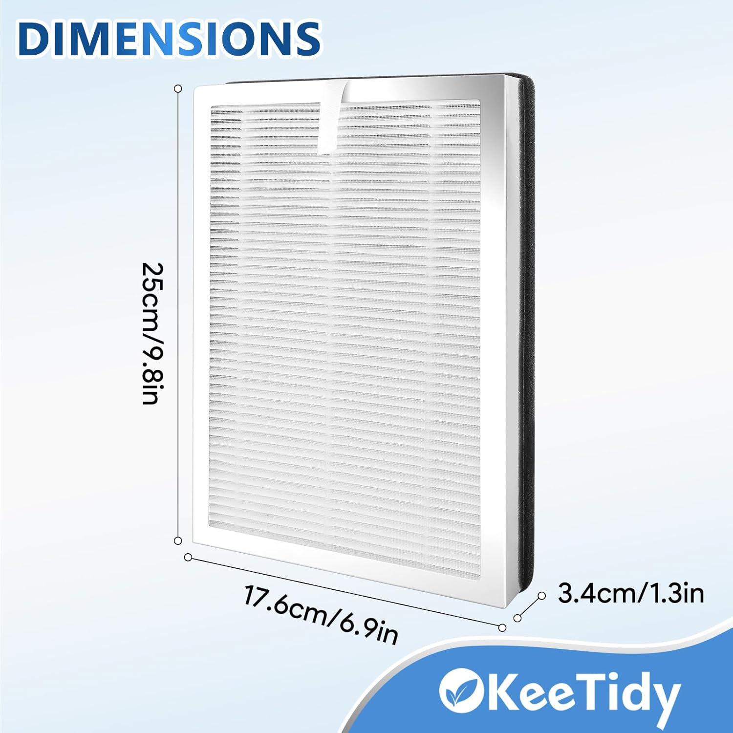 25 Replacement Filters Compatible with MA Series 25 Air Purifier B1/S1/W1, 3 in 1 H13 True HEPA