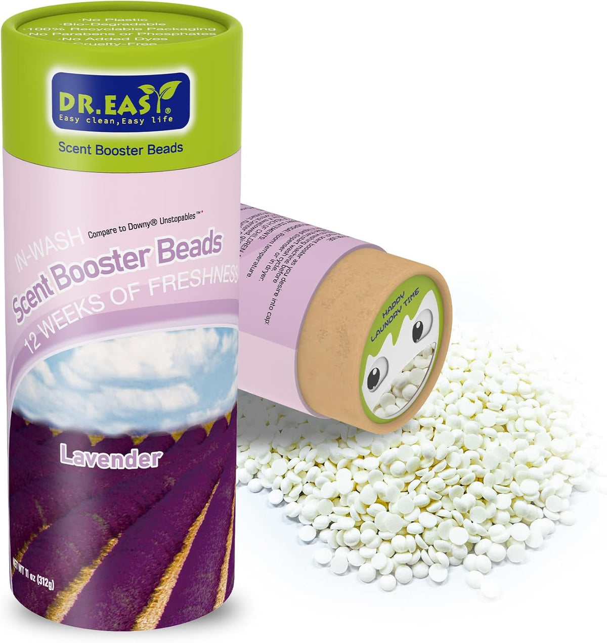 DR.EASY Laundry Scent Boosters 312G,Lavender Scent Boosters for Washer，Bulk Laundry Booster Beads