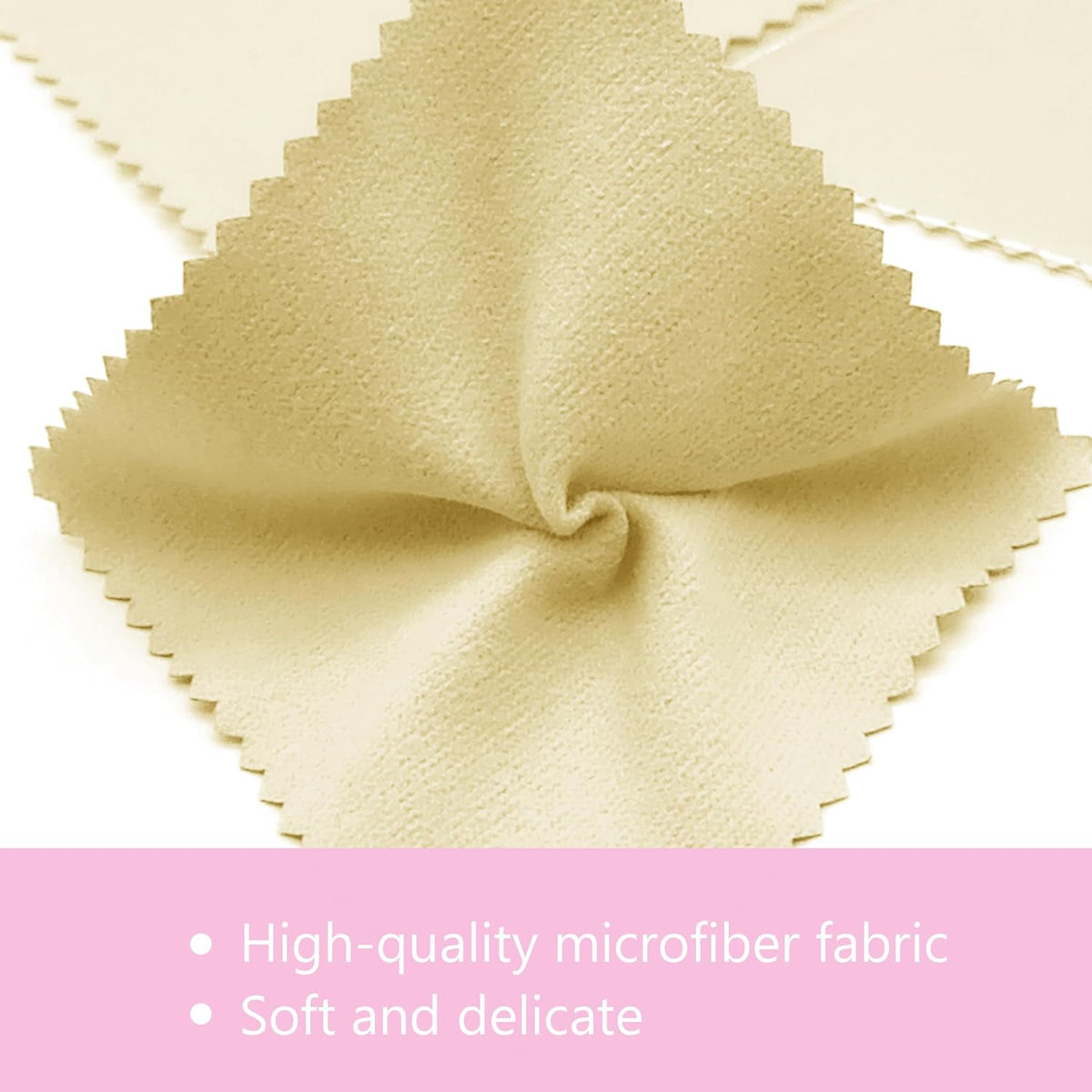 XIAOXINGYUN 120 PCS Jewelry Cleaning Cloth Jewelry Polishing Cloths Individually Wrapped Silver