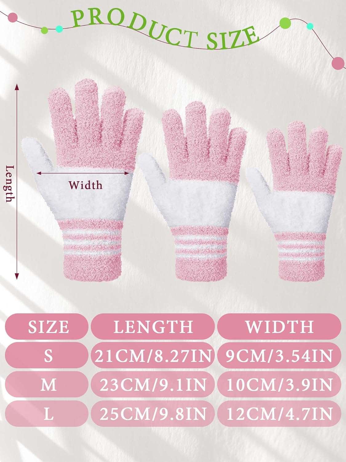 Patelai 3 Pairs Microfiber Plant Dusting Gloves Leaf Cleaning Gloves for Indoor Plants, Blinds