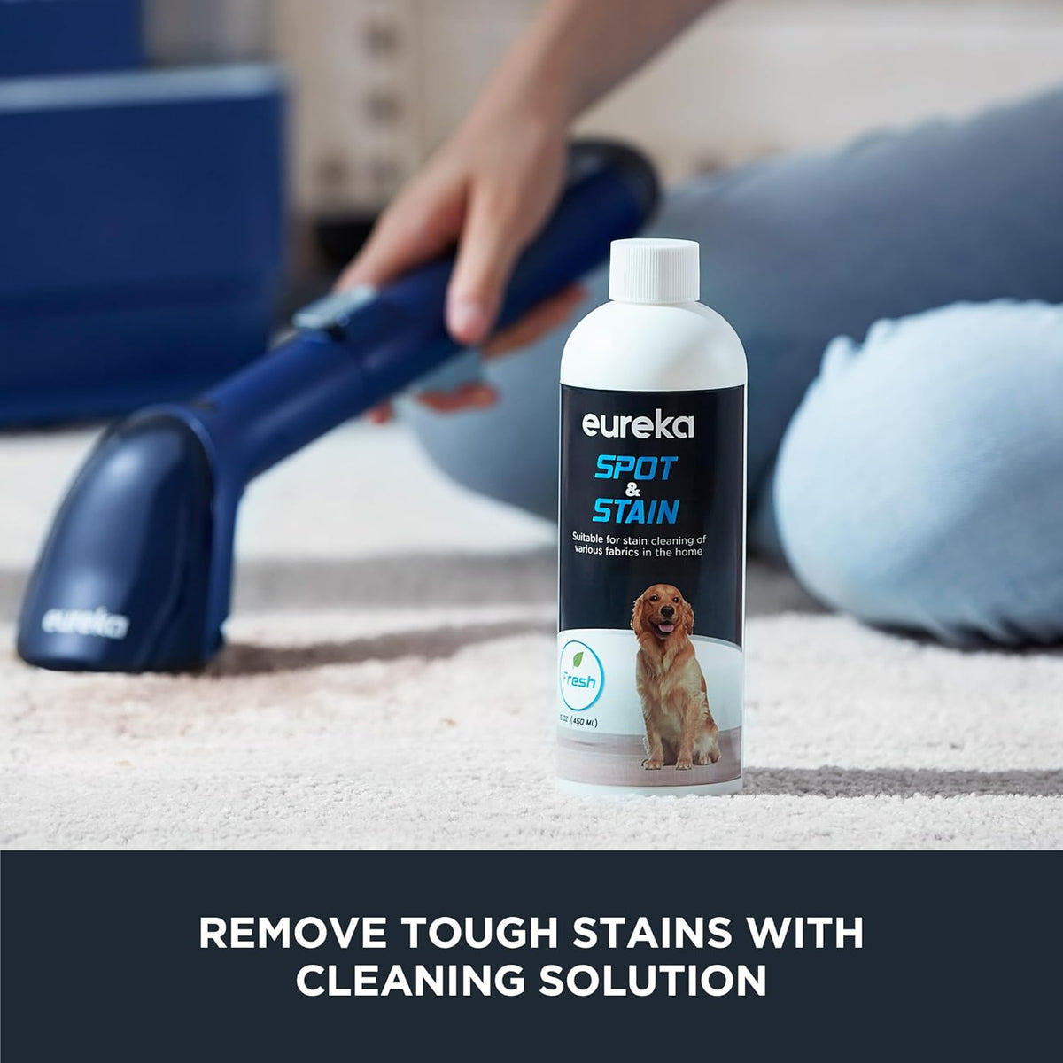 EUREKA Portable Carpet and Upholstery Cleaner, Spot Cleaner for Pets, Stain Remover for Carpet