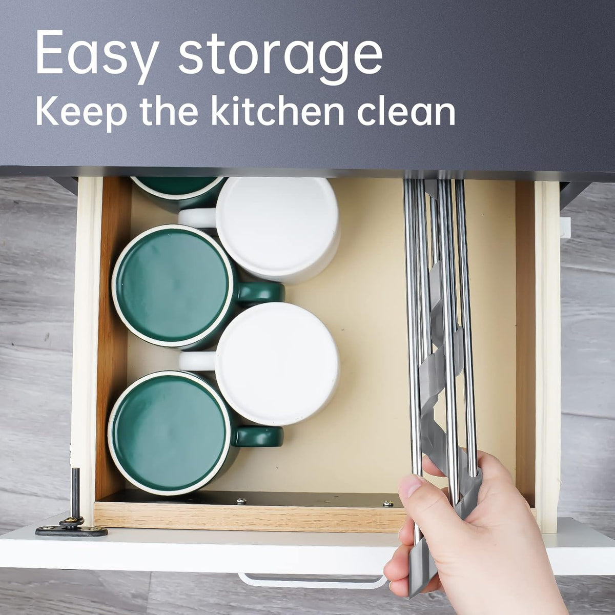 Tomorotec Triangle Roll-Up Dish Drying Rack for Sink Corner Small Foldable Stainless Steel Over The
