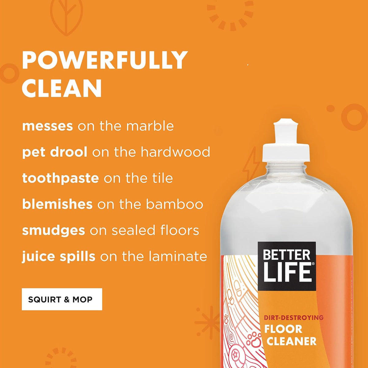 Better Life Floor Cleaner - Liquid Multipurpose Cleaner for Wood, Tile, Laminate, Vinyl, Bamboo