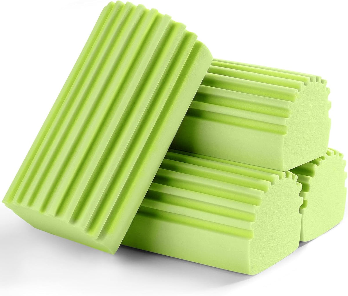 4-Pack Damp Clean Duster Sponge, Sponge Cleaning Brush, Duster for Cleaning Blinds, Glass