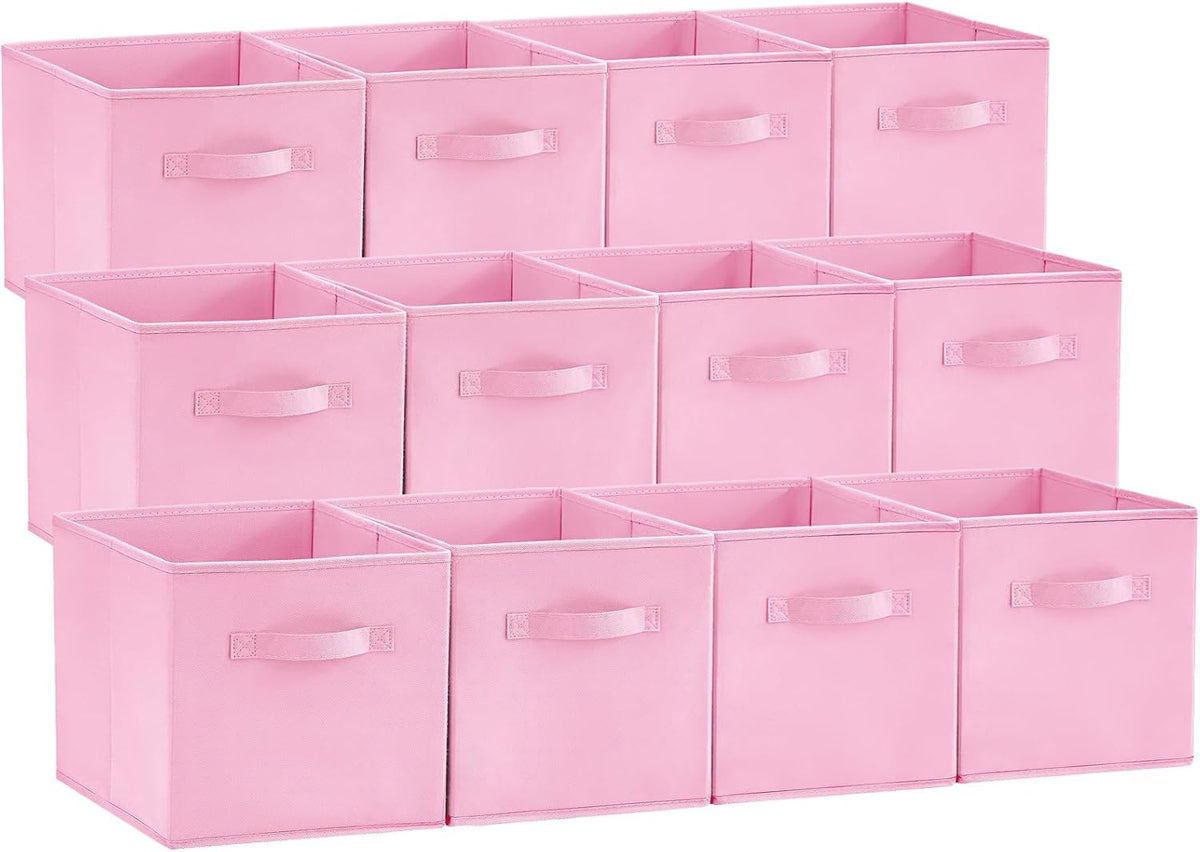 Lifewit 12 Packs Storage Cubes, 11 Inch Cube Storage Bins, Foldable Decorative Fabric Storage