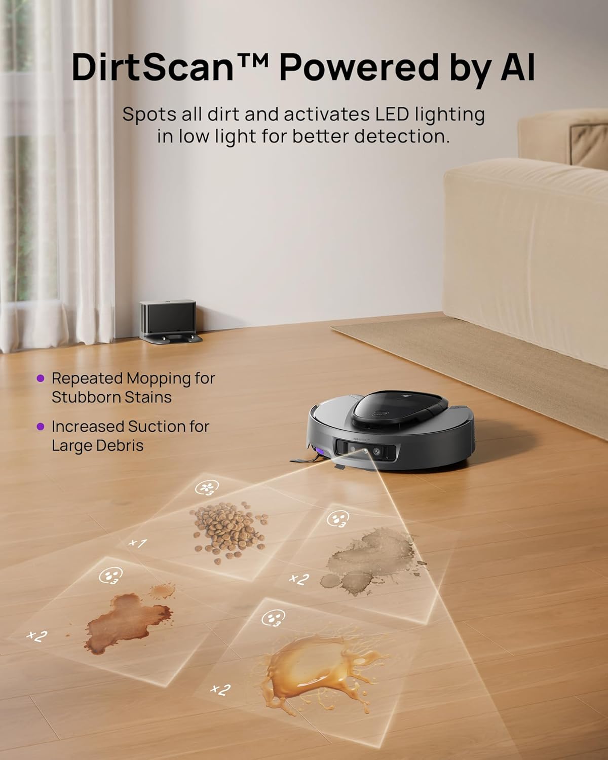 3i G10+ Robot Vacuum and Mop Combo, 18,000 Pa Suction, 60-Day Hands-Free Cleaning with Quiet Debris