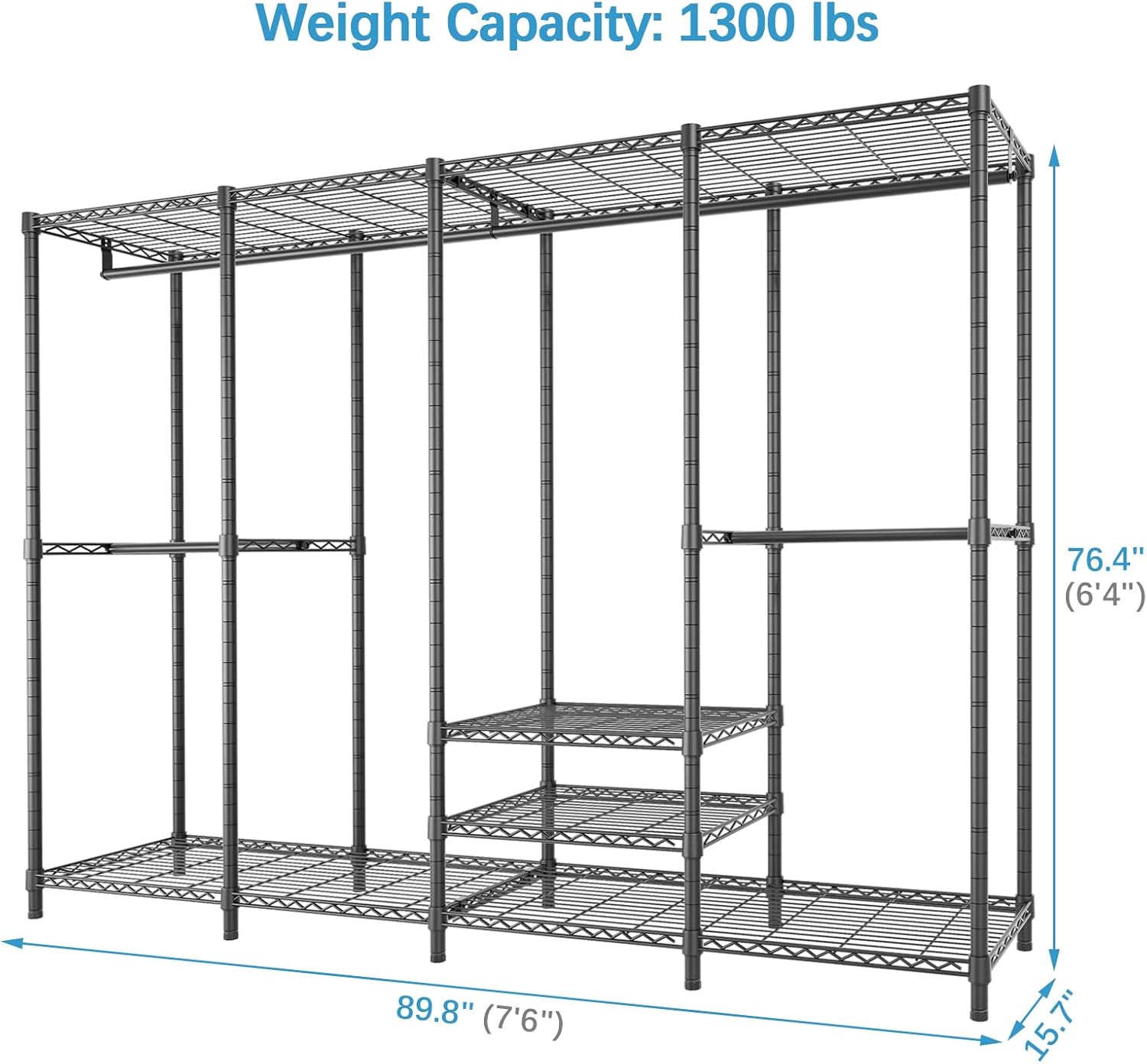VIPEK V40 Plus Extra Large Clothes Rack Heavy Duty Clothing Rack for Hanging Clothes