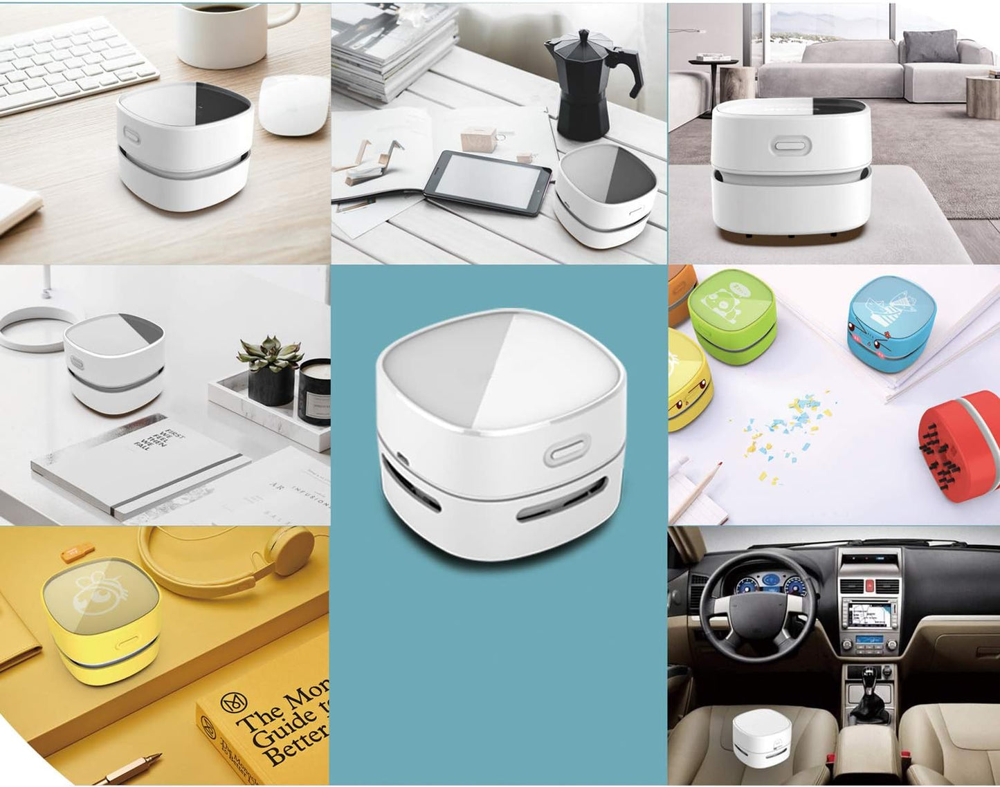 ODISTAR Desktop Vacuum Cleaner, Mini Table dust Sweeper Energy Saving,High Endurance up to 400