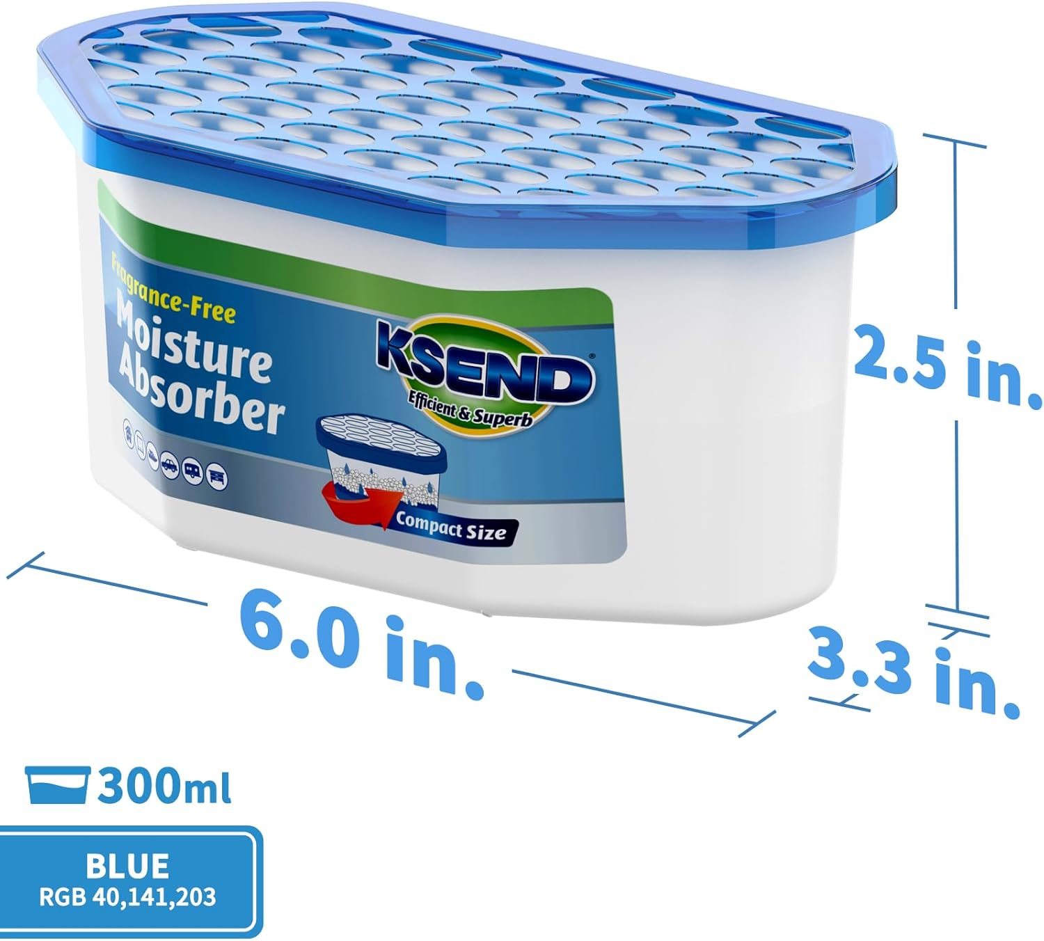Moisture Absorbers, 18 Pack, Compact Dehumidifier for Closet, Efficient Humidity Absorber Boxes