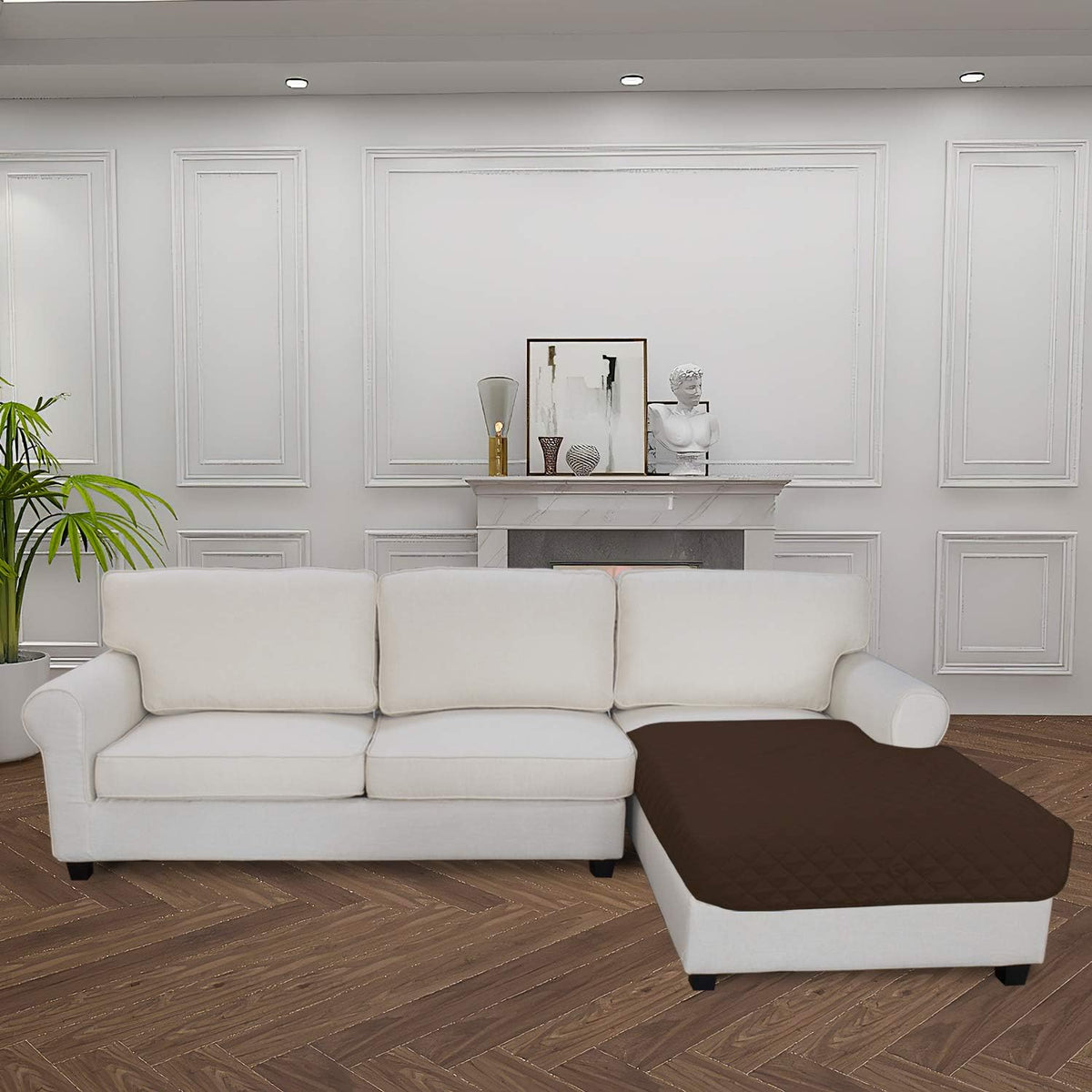 Easy-Going Sectional Couch Covers for Dogs L Shape Sofa Cover Reversible Sofa Slipcover Chaise