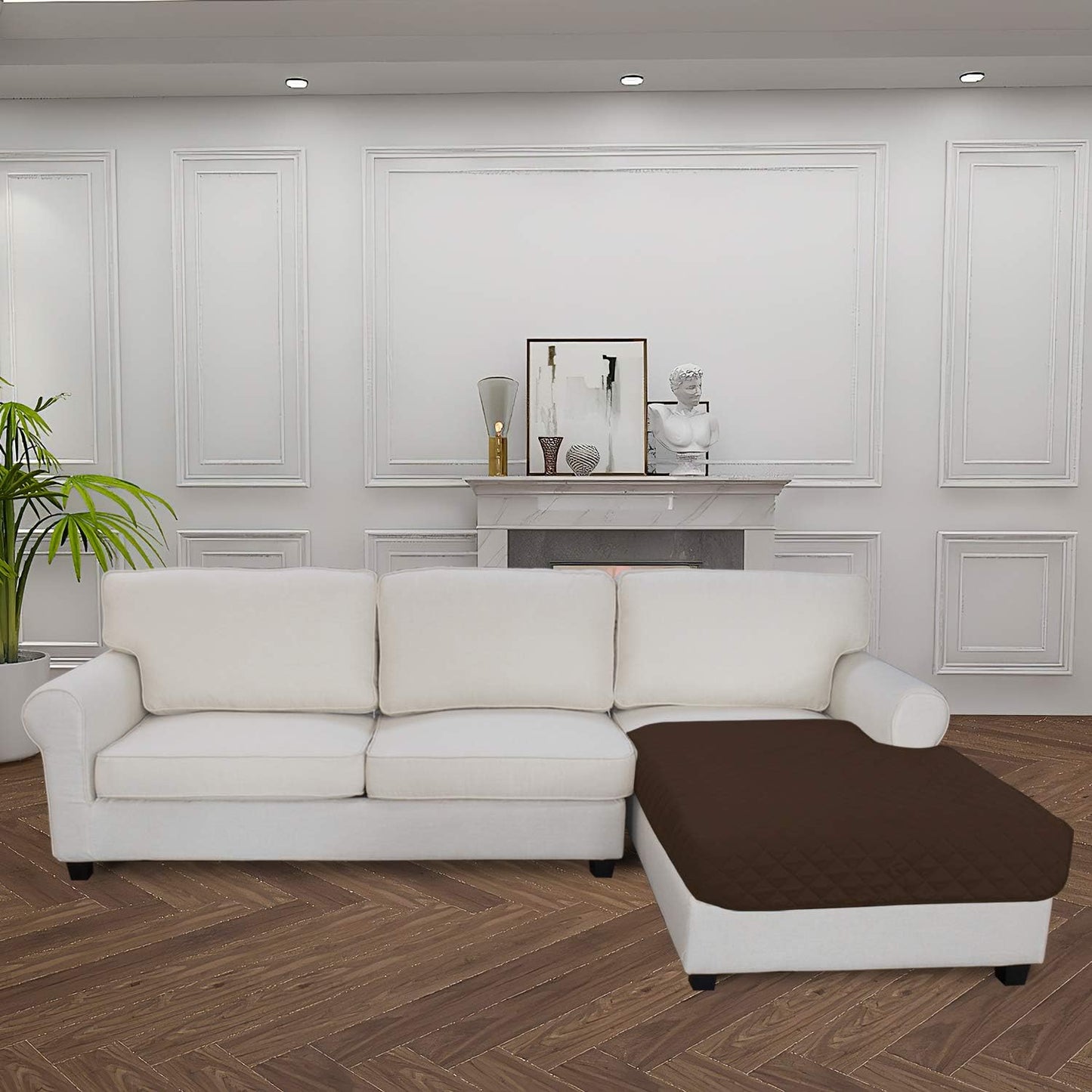 Easy-Going Sectional Couch Covers for Dogs L Shape Sofa Cover Reversible Sofa Slipcover Chaise