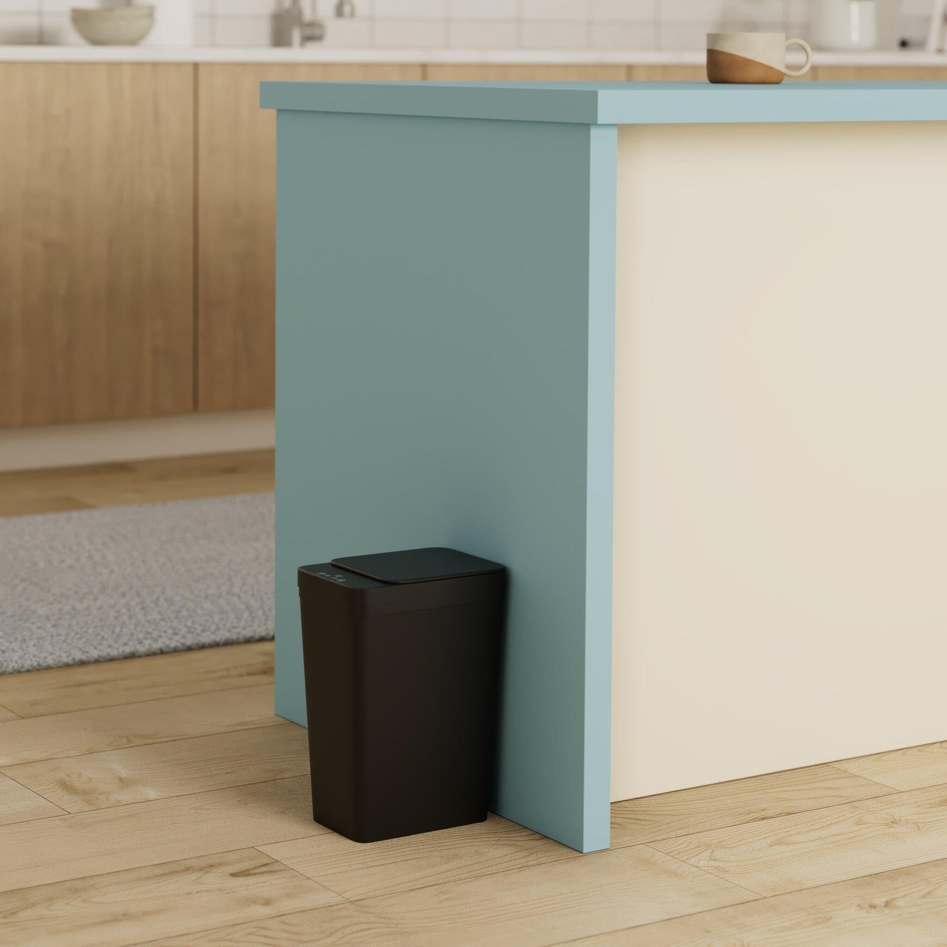 Bathroom Trash Can with Lid, KOEYLE 2 Pack 2.2 Gallon Automatic Touchless Garbage Can, Small Motion