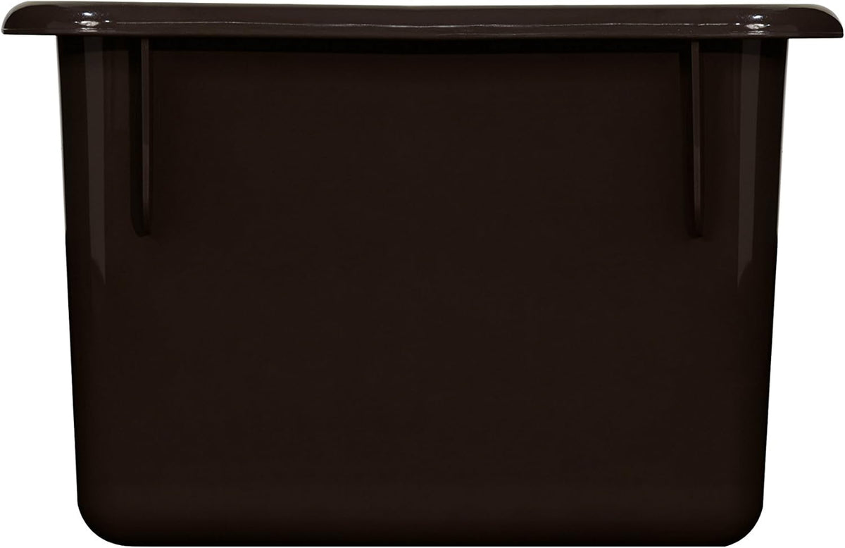 Wood Designs Cubby Storage Bin, Heavy Duty Plastic Containers for Kids Brown Cubby Tray Set of 12