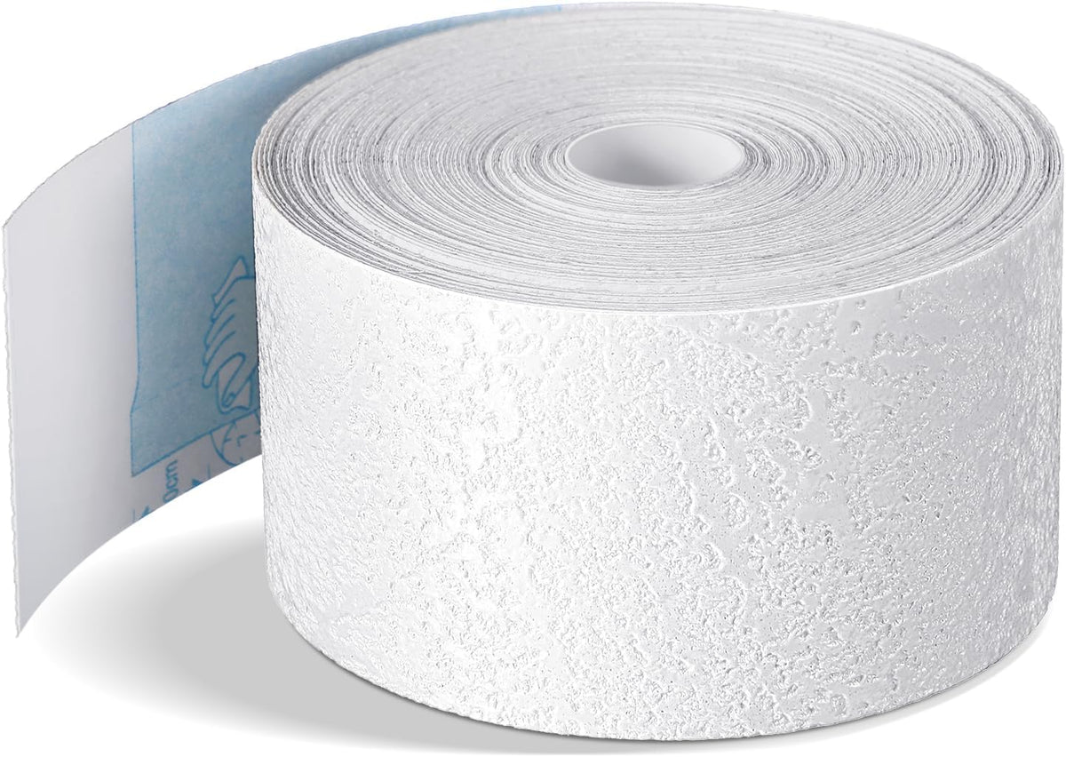 Self Adhesive Crack Tape 1.5'' x 32' Textured Roll - Paintable for Walls, Diatom Mud Finish Texture